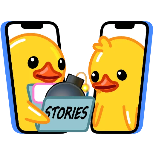 🤷‍♂️ Стикер «Duck X2» для Telegram