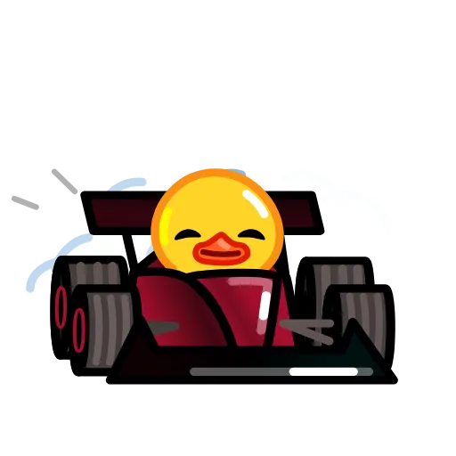🏎 Эмодзи «F1 2023 Duck Race» для Telegram