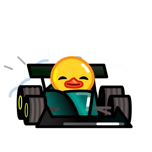 🏎 Эмодзи «F1 2023 Duck Race» для Telegram