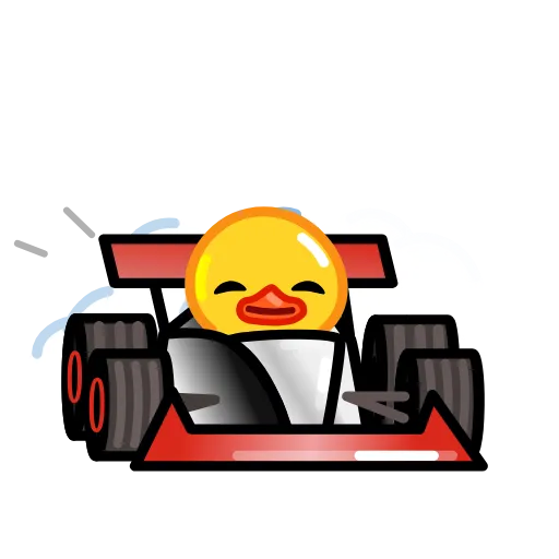 🏎 Эмодзи «F1 2023 Duck Race» для Telegram
