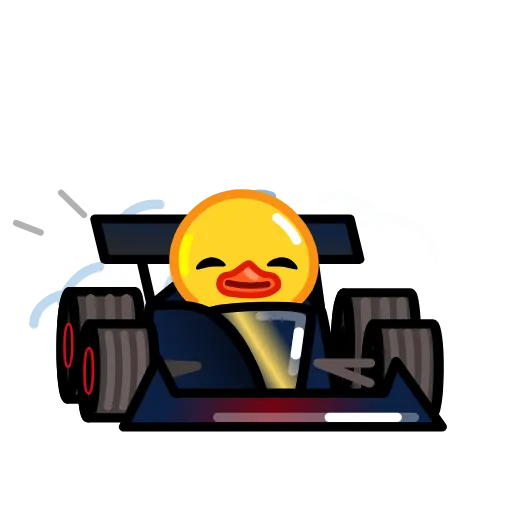🏎 Эмодзи «F1 2023 Duck Race» для Telegram