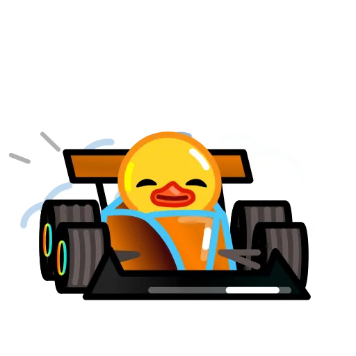 🏎 Эмодзи «F1 2023 Duck Race» для Telegram