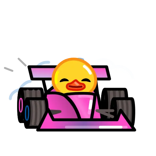 🏎 Эмодзи «F1 2023 Duck Race» для Telegram