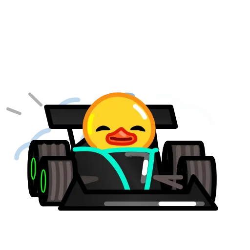 🏎 Эмодзи «F1 2023 Duck Race» для Telegram