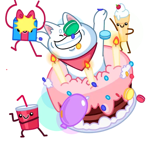 🎂 Стикер «Unlocked» для Telegram