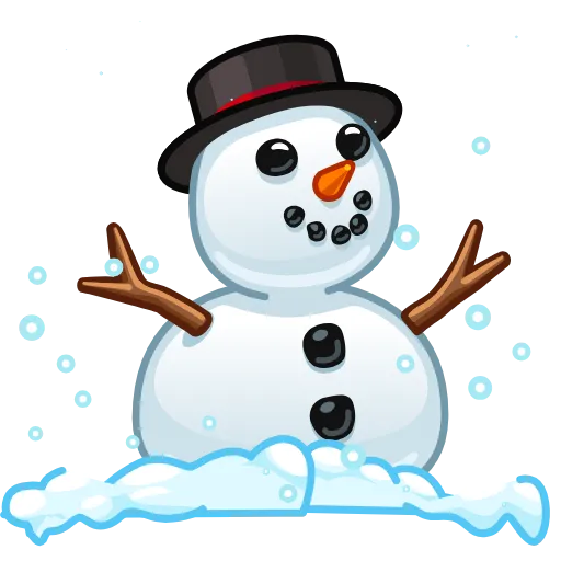Стикерпак White Christmas Emoji для Telegram
