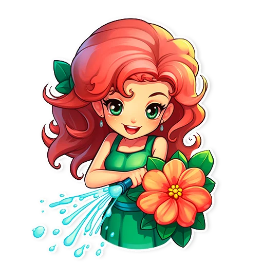 ☺️ Стикер «Дневник цветолюба» для Telegram