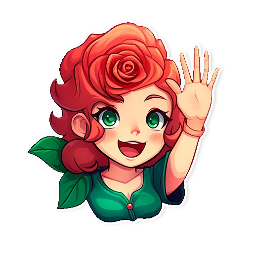 👋 Стикер «Дневник цветолюба» для Telegram