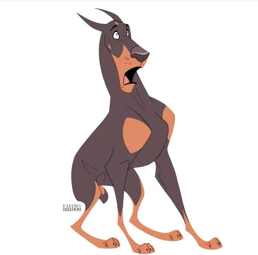 😵 Стикер «Doberman» для Telegram