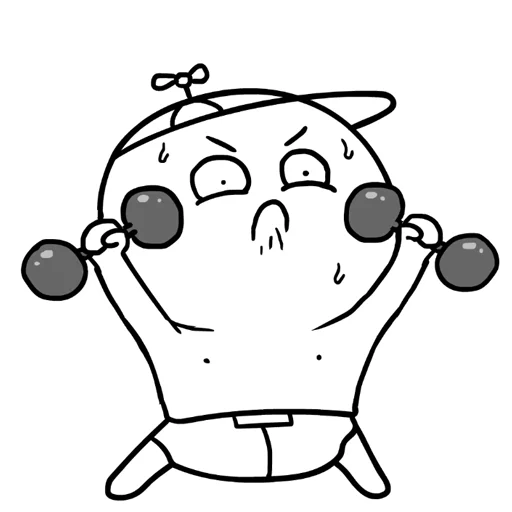 🏋 Стикер «Dobryak» для Telegram