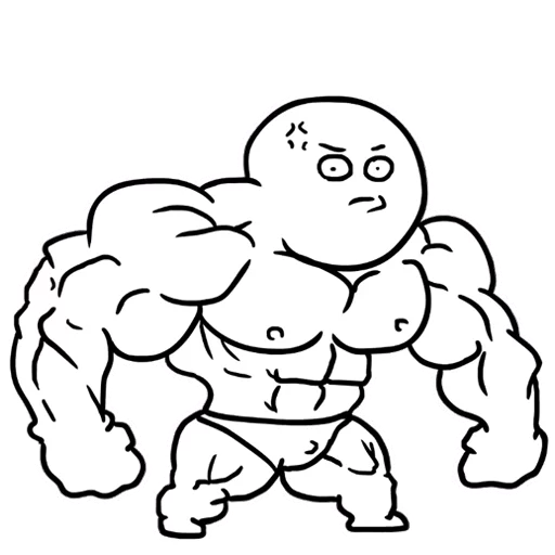 🏋 Стикер «Dobryak» для Telegram