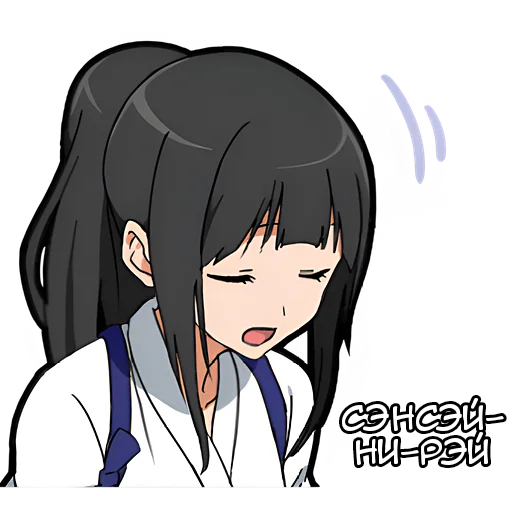 🙏 Стикер «Подруга Самурая» для Telegram