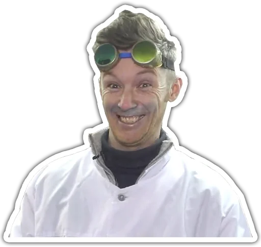 🤪 Стикер «Доктор Дью» для Telegram