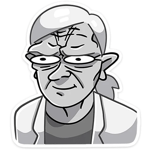 👴 Стикер «Доктор Алексеева» для Telegram