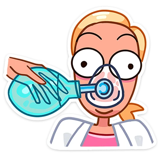 😶 Стикер «Доктор Алексеева» для Telegram