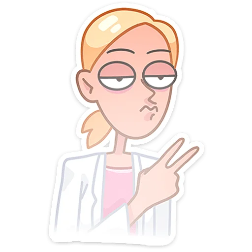 ✌ Стикер «Доктор Алексеева» для Telegram