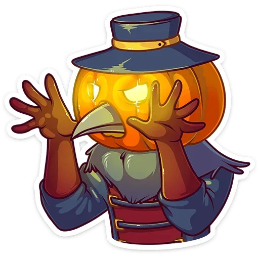 🎃 Стикер «Доктор Кроу» для Telegram