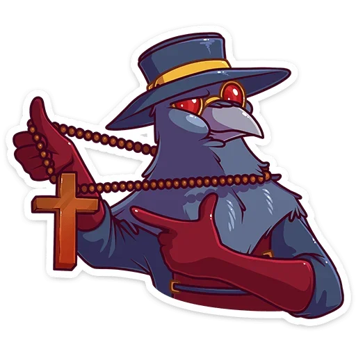 ✝️ Стикер «Доктор Кроу» для Telegram