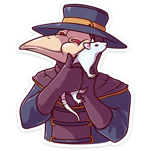 🐁 Стикер «Доктор Счастье» для Telegram