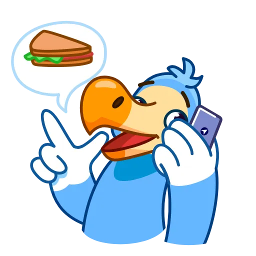 😋 Стикер «Donnie Dodo» для Telegram