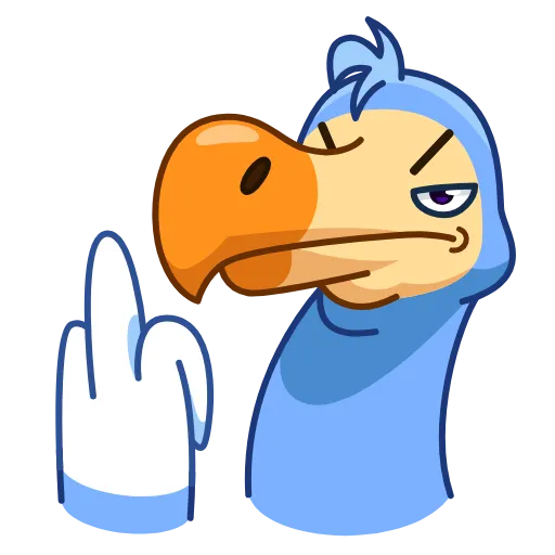 🖕 Стикер «Donnie Dodo» для Telegram