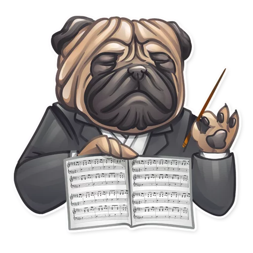 🎼 Стикер «Dog it» для Telegram