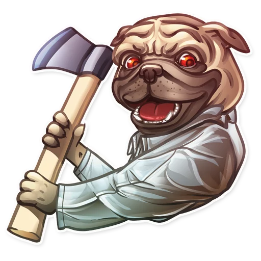 🔪 Стикер «Dog it» для Telegram