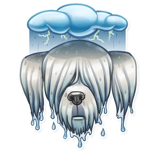 🌧 Стикер «Dog it» для Telegram