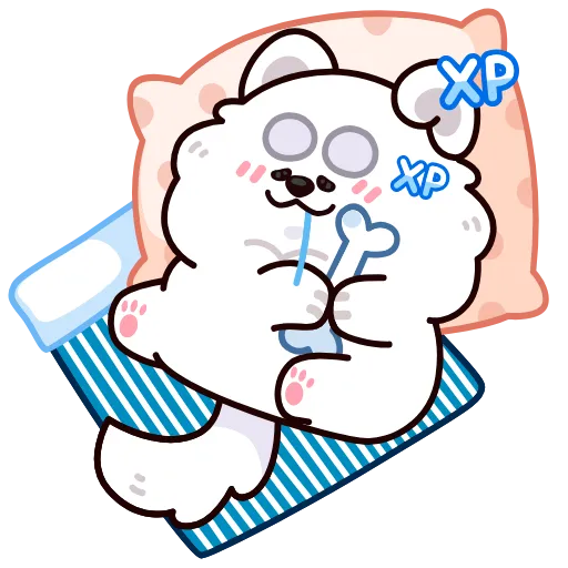 😴 Стикер «Пес Кукис» для Telegram