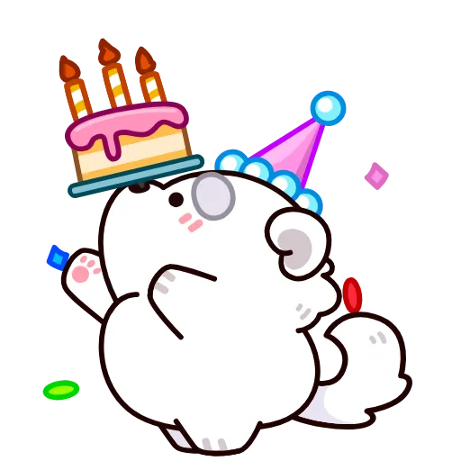 🎂 Стикер «Пес Кукис» для Telegram