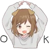 👌 Эмодзи «Собачка тян» для Telegram