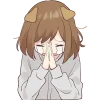 🙏 Эмодзи «Собачка тян» для Telegram
