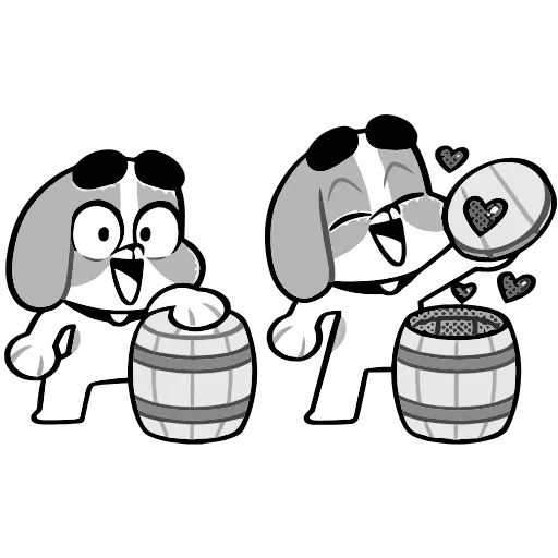 💕 Эмодзи «Пёсий вой» для Telegram