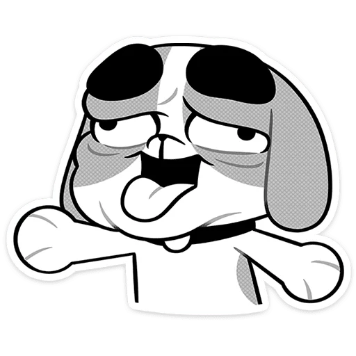 🐶 Стикер «Герои комикса «Пёсий вой»» для Telegram