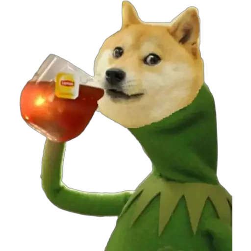 🫖 Стикер «Doge(Ⲁⲡⲁⲛⲟⲅⲃ)» для Telegram