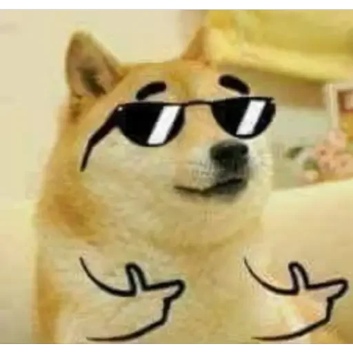 😂 Стикер «Doge(Ⲁⲡⲁⲛⲟⲅⲃ)» для Telegram