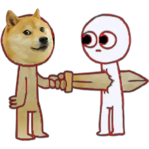 😂 Стикер «Doge(Ⲁⲡⲁⲛⲟⲅⲃ)» для Telegram