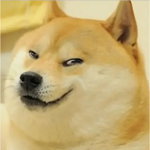 😉 Стикер «Doge(Ⲁⲡⲁⲛⲟⲅⲃ)» для Telegram