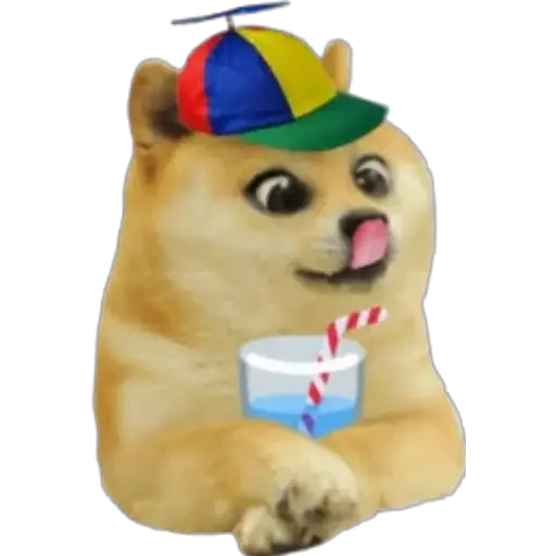 🤓 Стикер «Doge(Ⲁⲡⲁⲛⲟⲅⲃ)» для Telegram