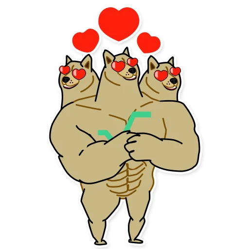 💛 Стикер «Doge³» для Telegram