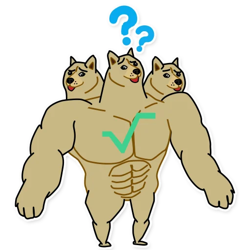 🤔 Стикер «Doge³» для Telegram
