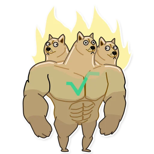 😱 Стикер «Doge³» для Telegram