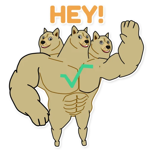 👋 Стикер «Doge³» для Telegram