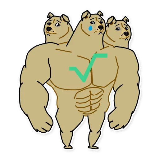 ☹️ Стикер «Doge³» для Telegram