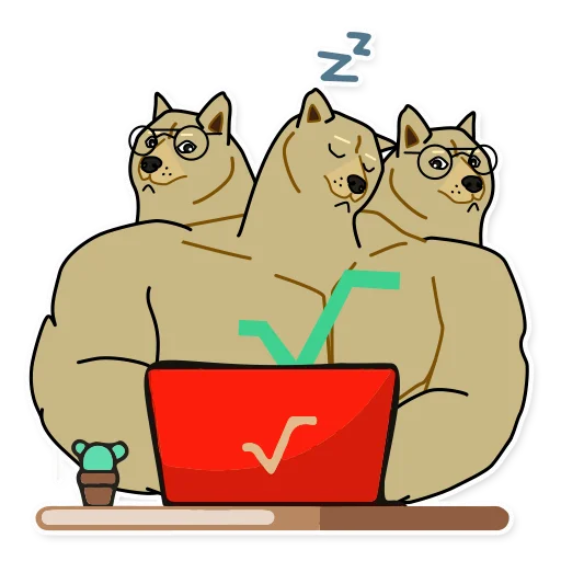 💻 Стикер «Doge³» для Telegram