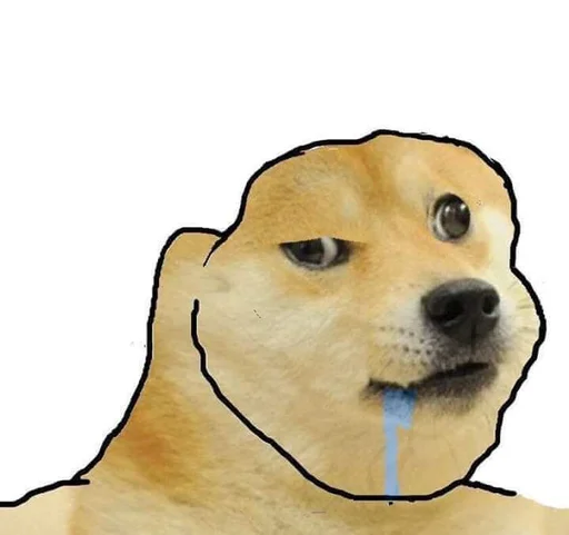 🤤 Стикер «Doge Edits 3» для Telegram