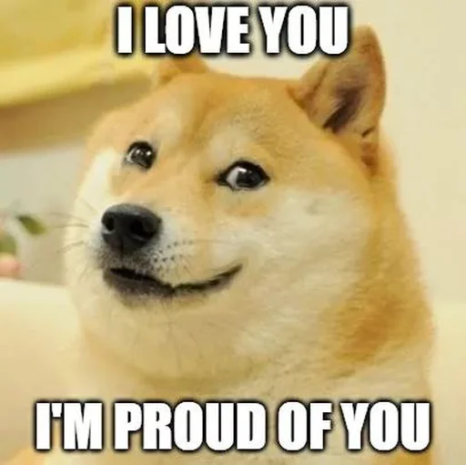 ❤️ Стикер «Doge Edits 3» для Telegram