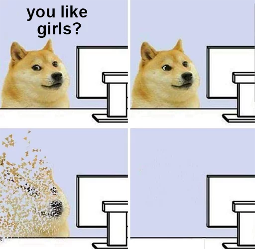 👀 Стикер «Doge Edits 3» для Telegram