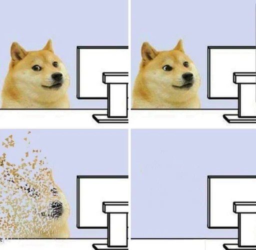 👀 Стикер «Doge Edits 3» для Telegram