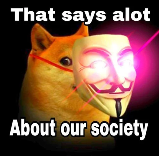🤡 Стикер «Doge Edits 3» для Telegram